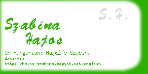 szabina hajos business card